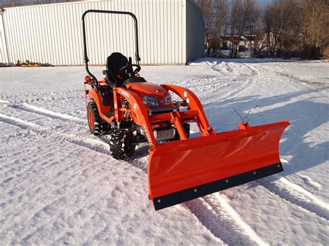 kubota skid steer snow blade|kubota tractors with snowblower attachments.